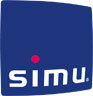 Logo SIMU, producator motor tubular grilaje metalice